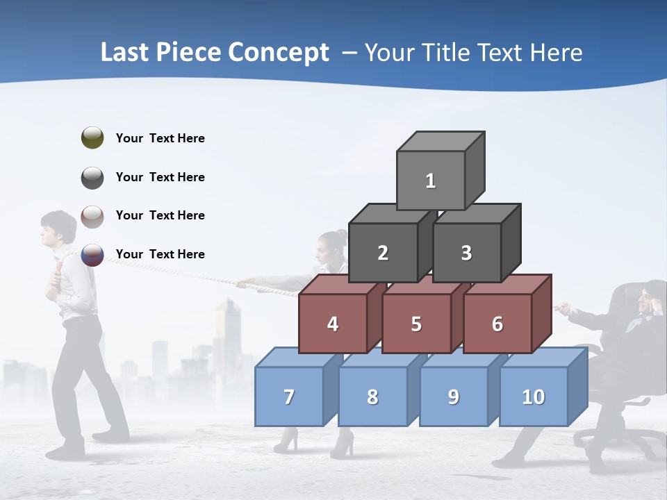 Businesswoman Graphic Male PowerPoint Template