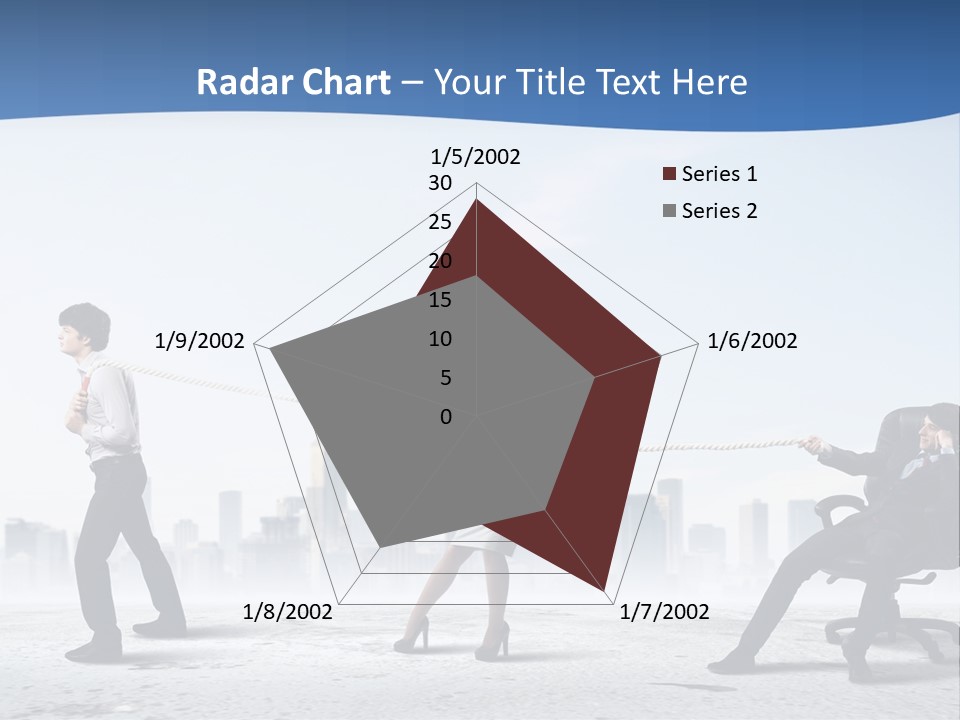 Businesswoman Graphic Male PowerPoint Template