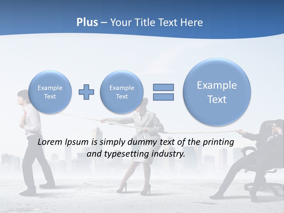 Businesswoman Graphic Male PowerPoint Template