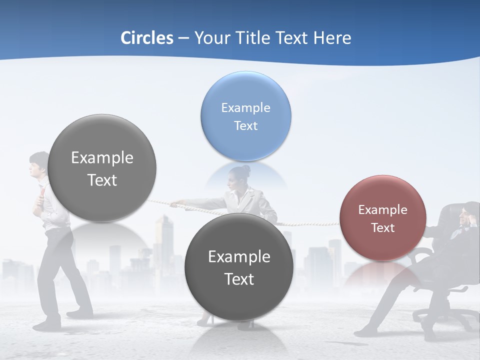 Businesswoman Graphic Male PowerPoint Template