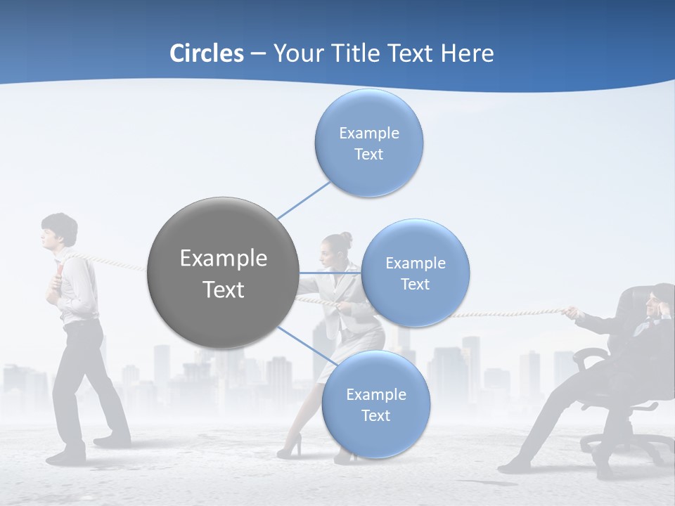 Businesswoman Graphic Male PowerPoint Template