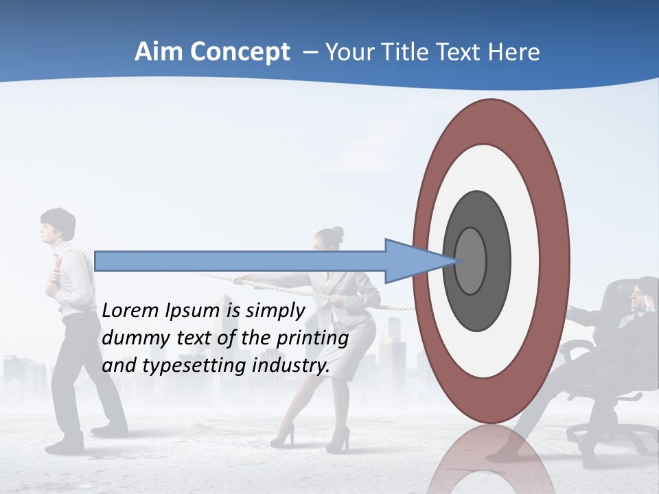 Businesswoman Graphic Male PowerPoint Template