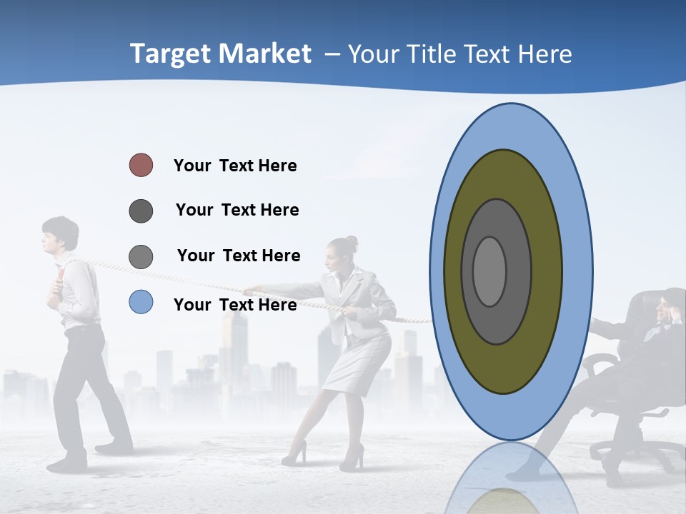 Businesswoman Graphic Male PowerPoint Template