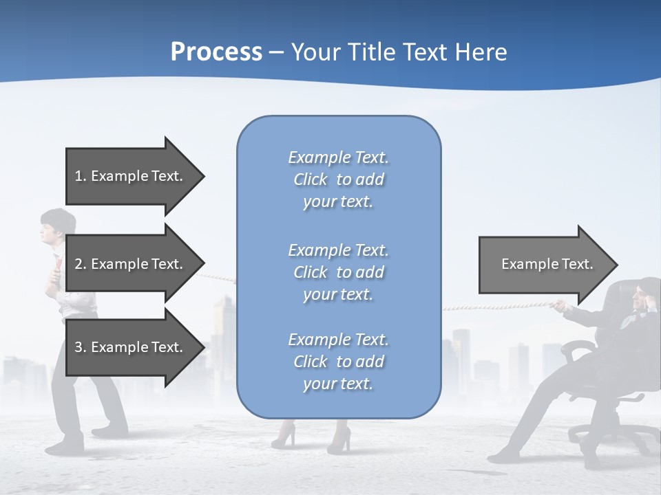Businesswoman Graphic Male PowerPoint Template