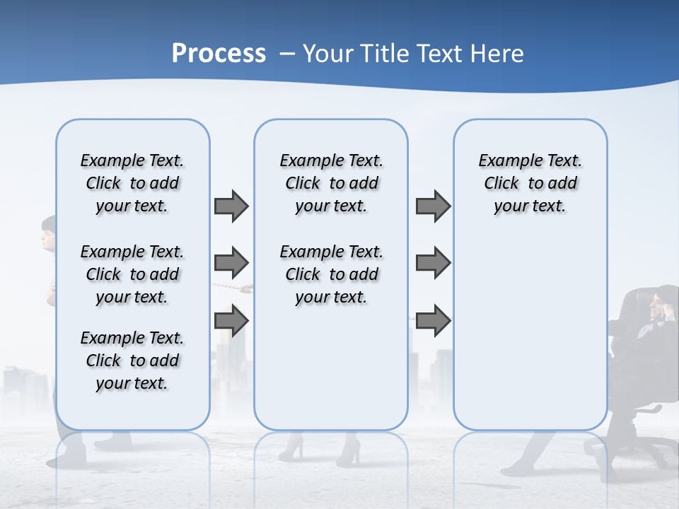 Businesswoman Graphic Male PowerPoint Template