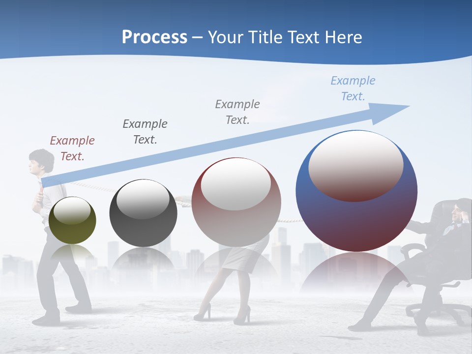 Businesswoman Graphic Male PowerPoint Template