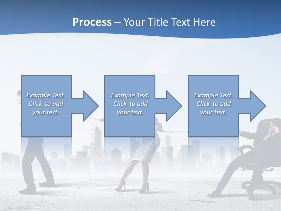 Businesswoman Graphic Male PowerPoint Template