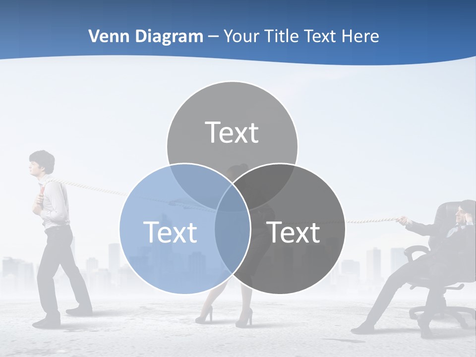 Businesswoman Graphic Male PowerPoint Template