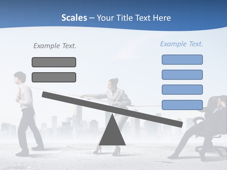 Businesswoman Graphic Male PowerPoint Template