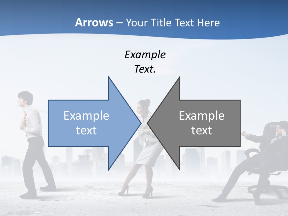 Businesswoman Graphic Male PowerPoint Template