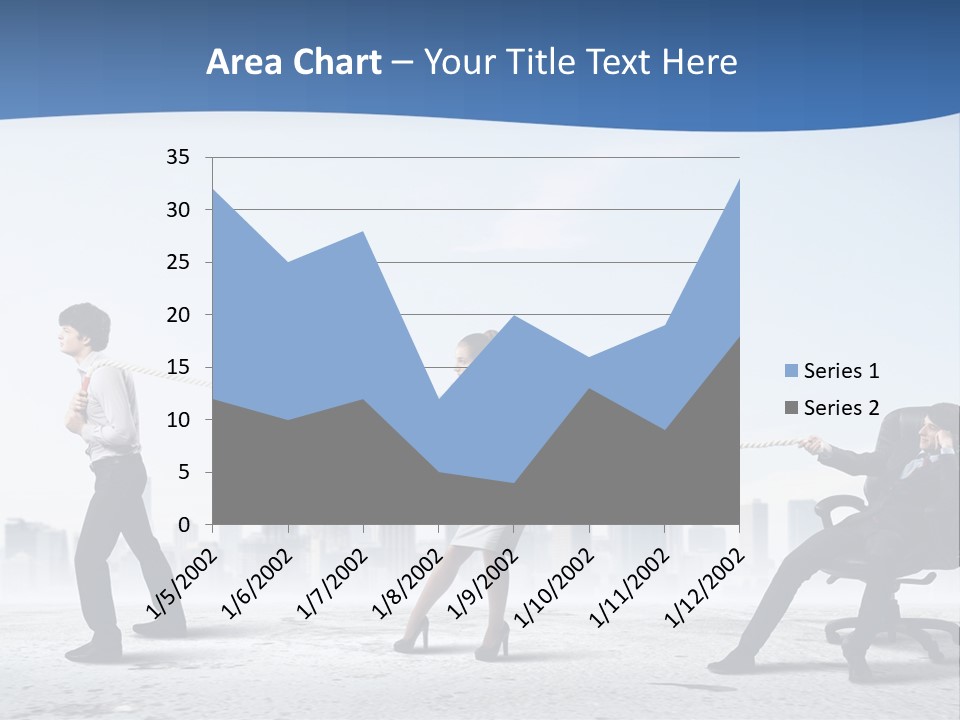 Businesswoman Graphic Male PowerPoint Template