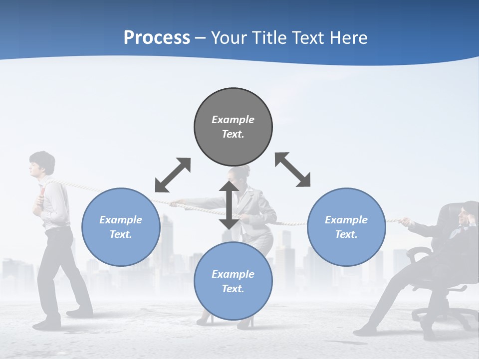 Businesswoman Graphic Male PowerPoint Template