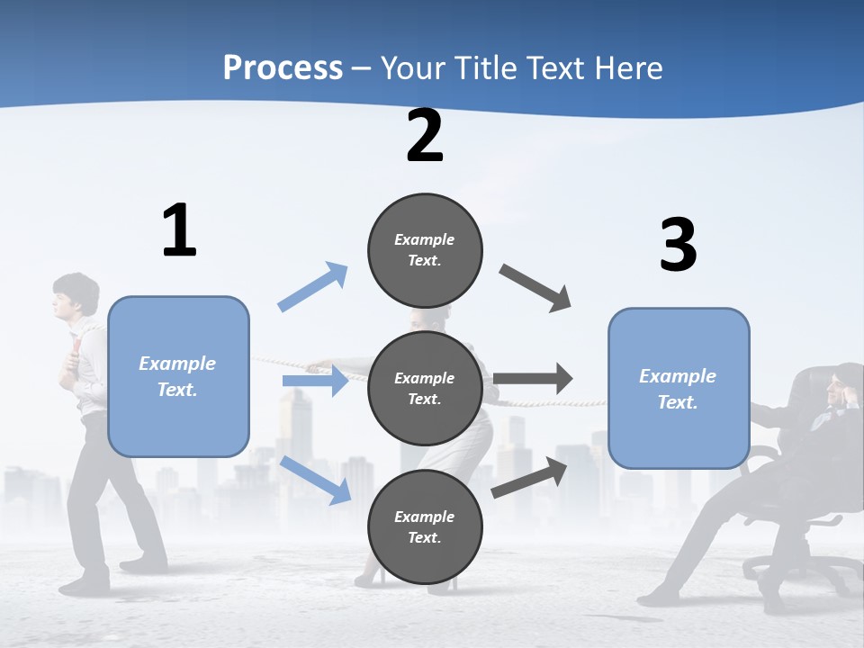 Businesswoman Graphic Male PowerPoint Template