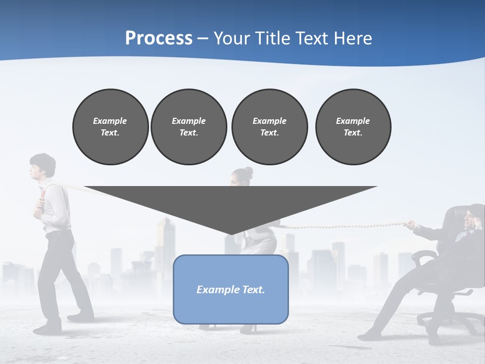 Businesswoman Graphic Male PowerPoint Template