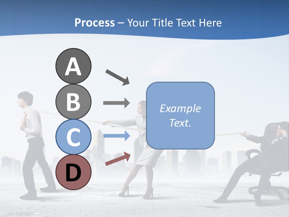 Businesswoman Graphic Male PowerPoint Template