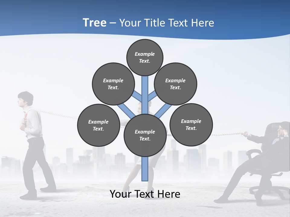 Businesswoman Graphic Male PowerPoint Template