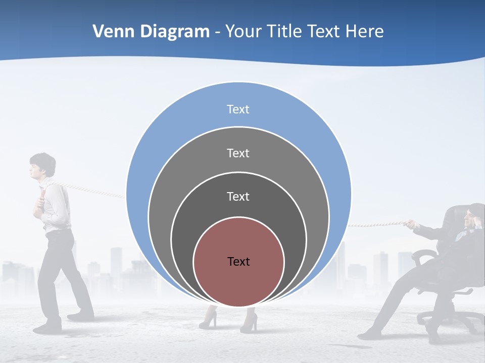 Businesswoman Graphic Male PowerPoint Template