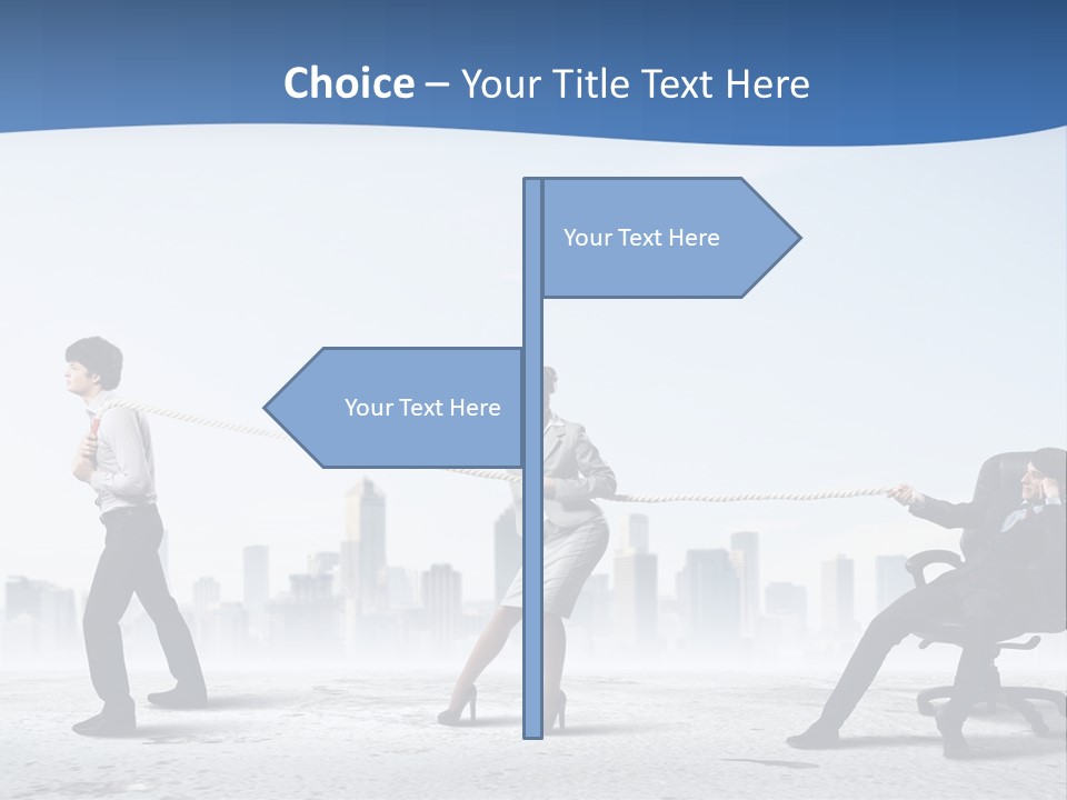 Businesswoman Graphic Male PowerPoint Template