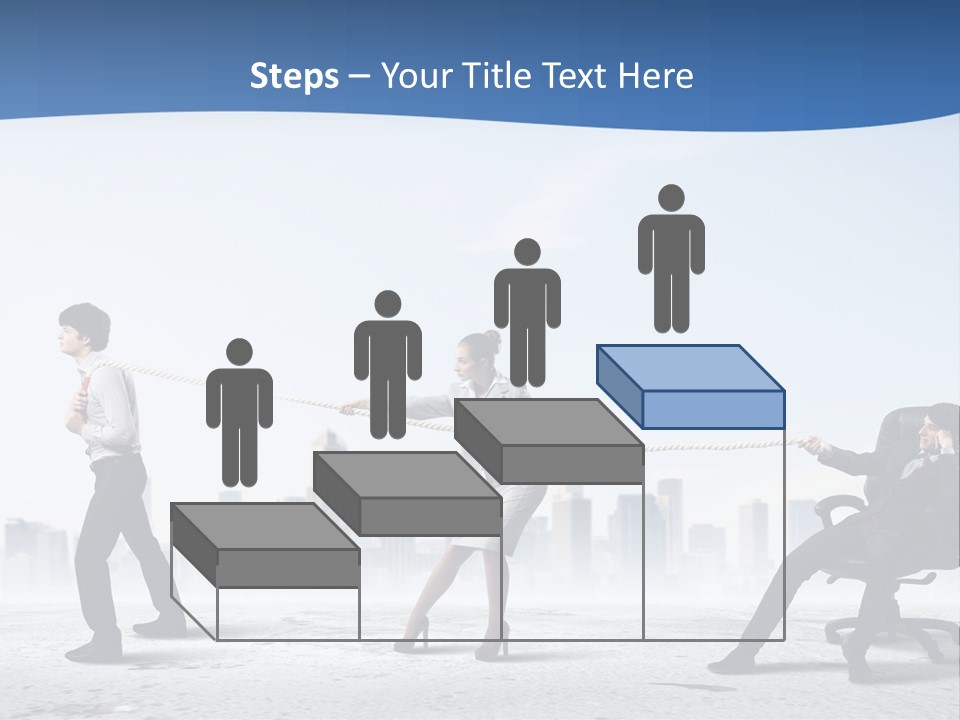 Businesswoman Graphic Male PowerPoint Template