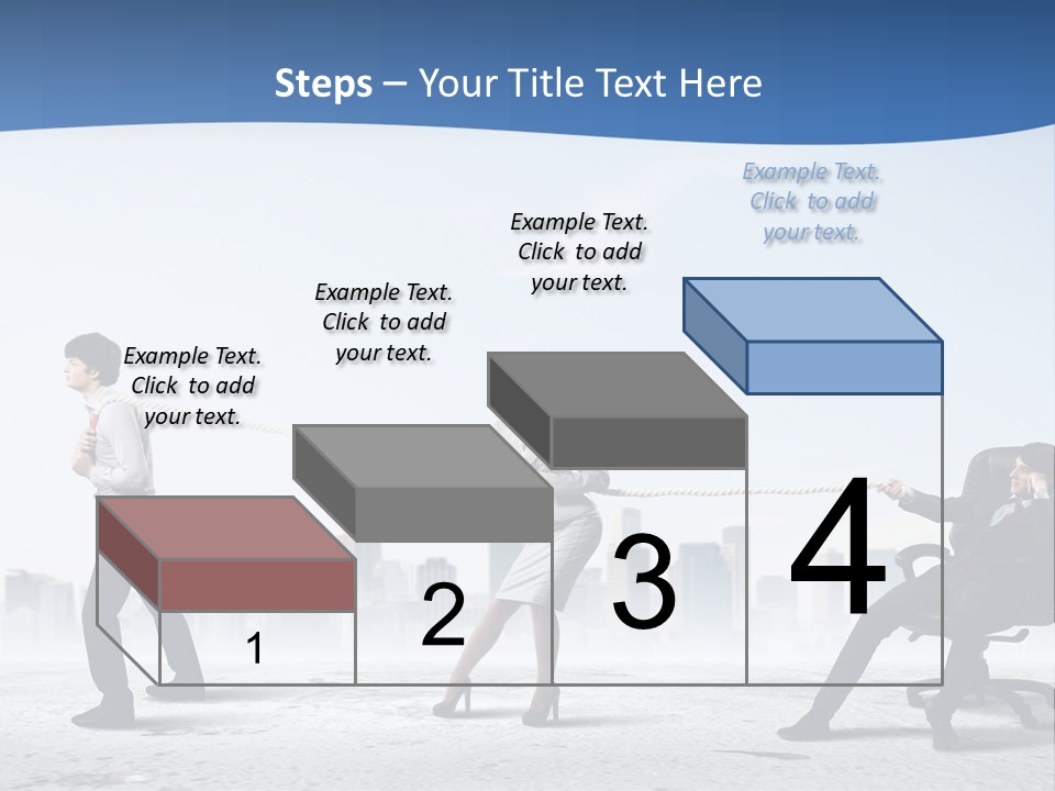 Businesswoman Graphic Male PowerPoint Template