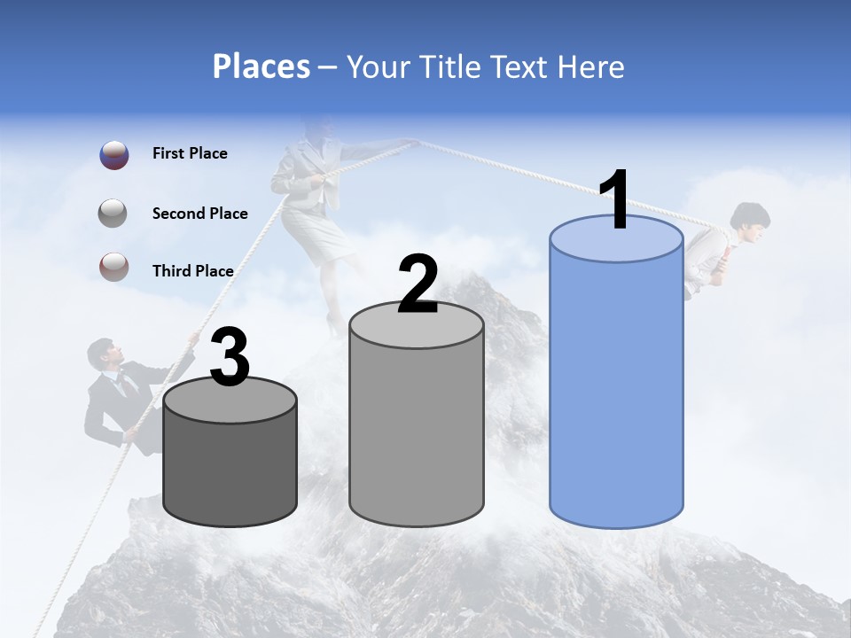 Effort Mountain Success PowerPoint Template