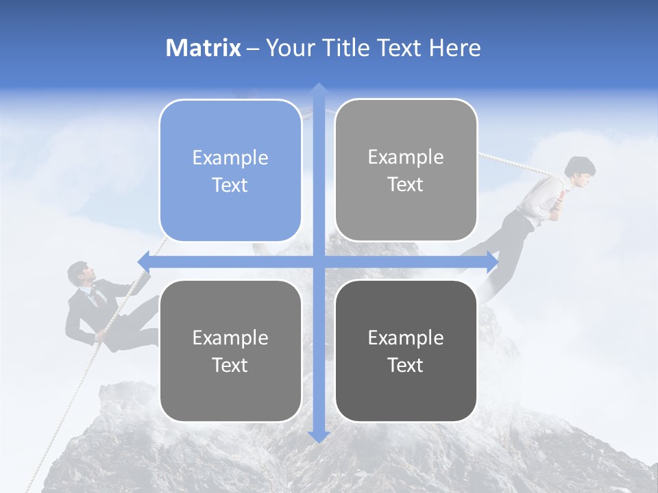 Effort Mountain Success PowerPoint Template