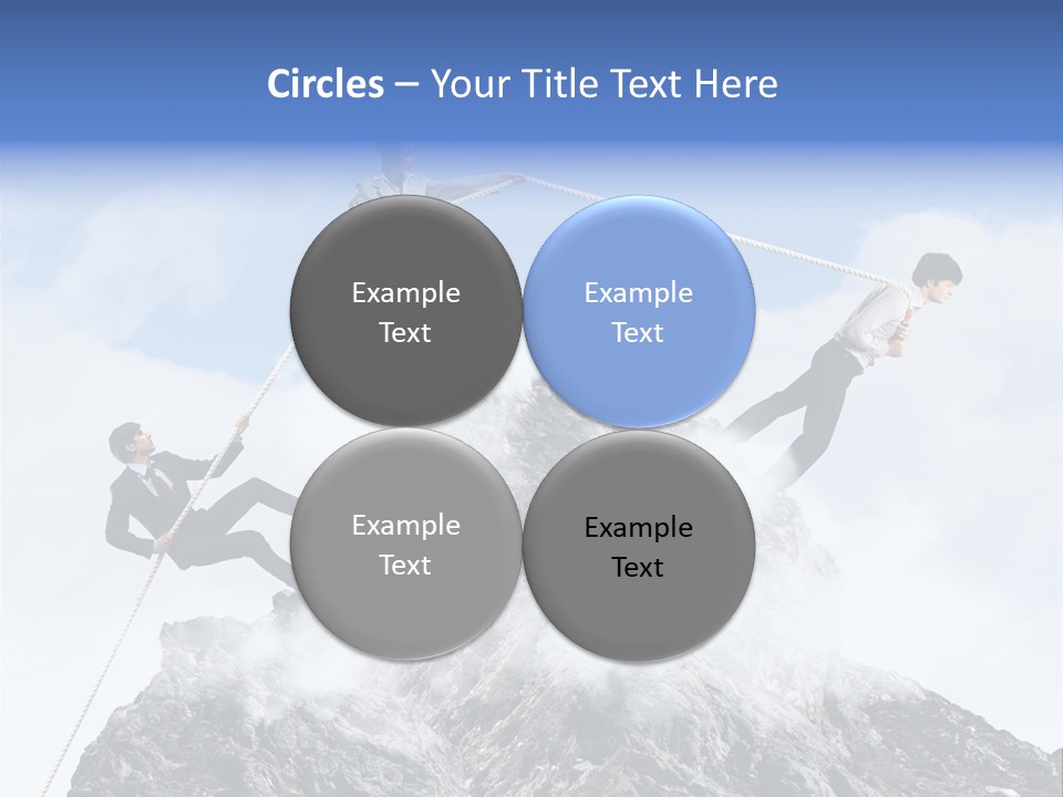 Effort Mountain Success PowerPoint Template