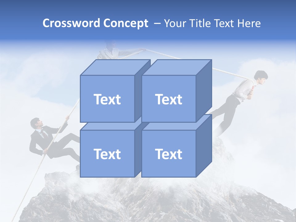 Effort Mountain Success PowerPoint Template