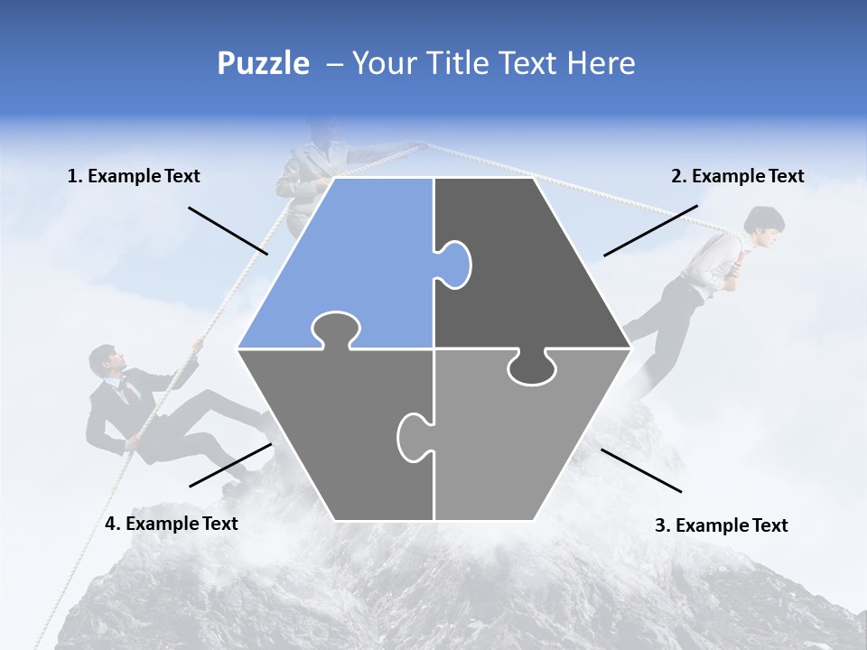 Effort Mountain Success PowerPoint Template