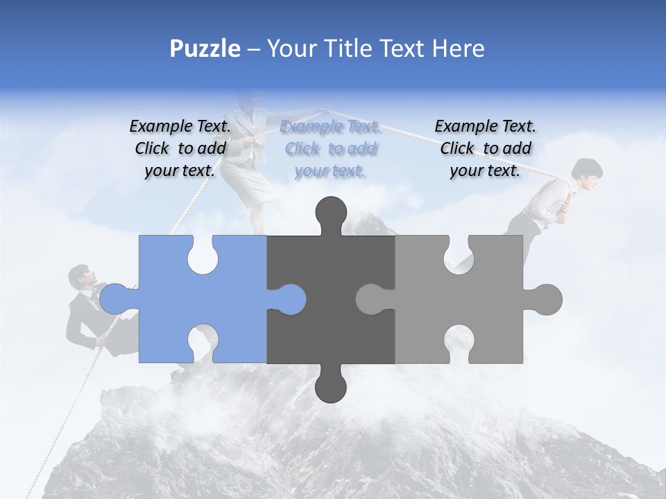 Effort Mountain Success PowerPoint Template