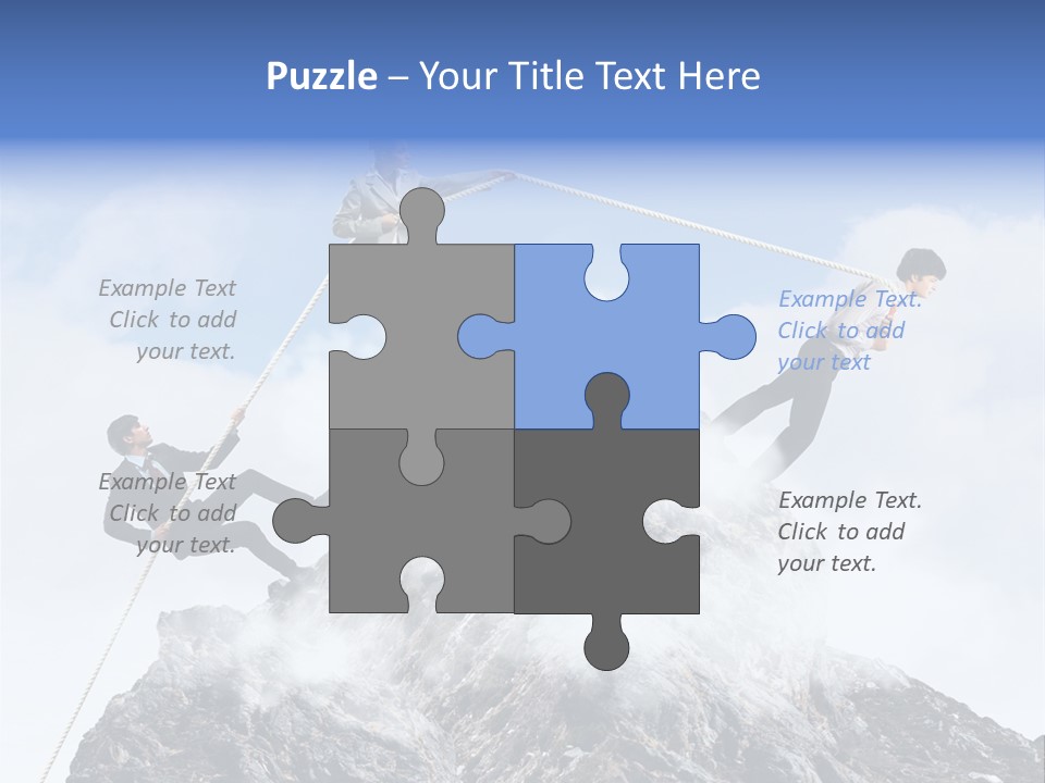 Effort Mountain Success PowerPoint Template