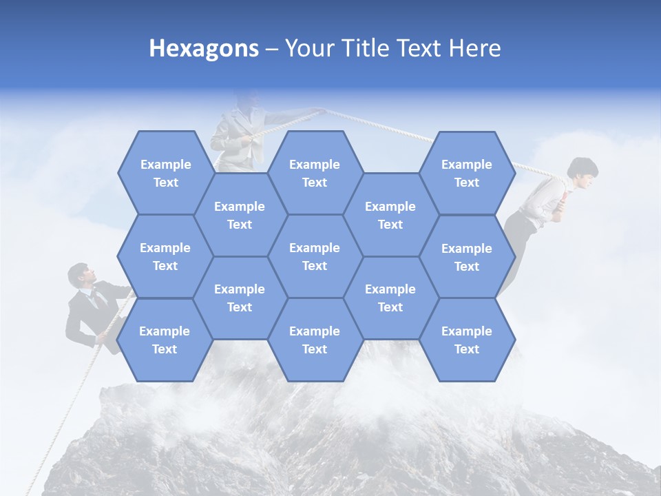 Effort Mountain Success PowerPoint Template