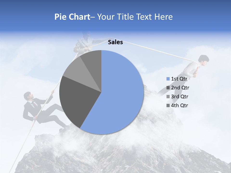 Effort Mountain Success PowerPoint Template