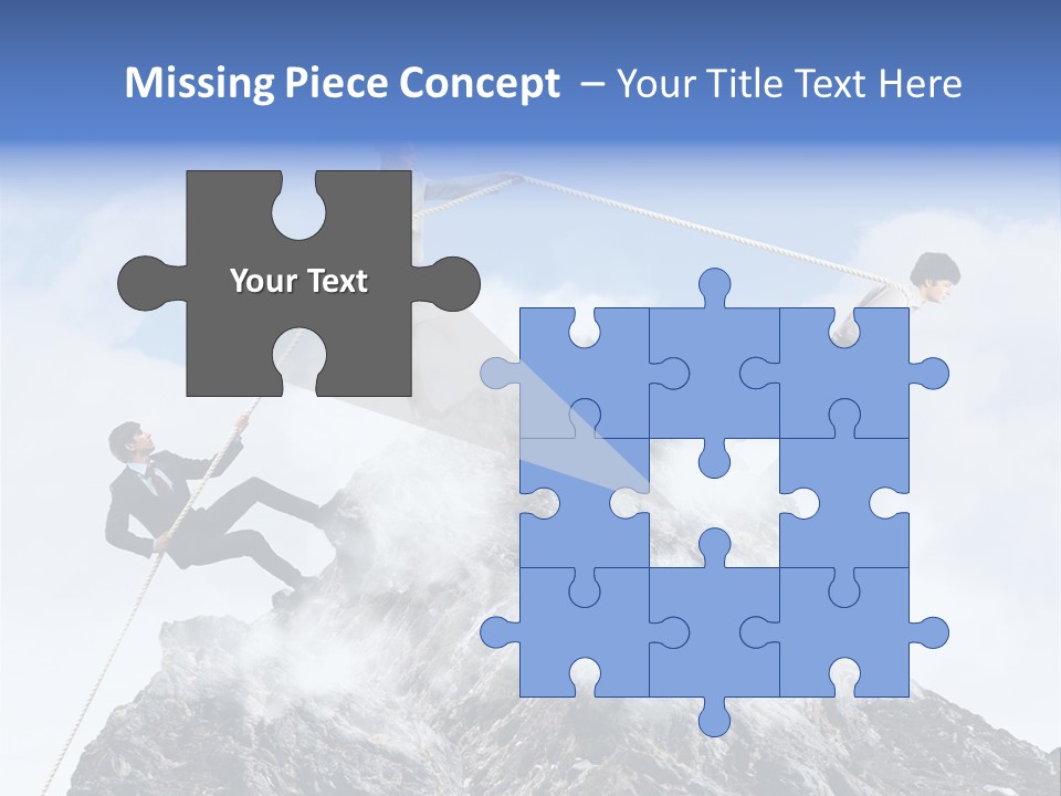 Effort Mountain Success PowerPoint Template