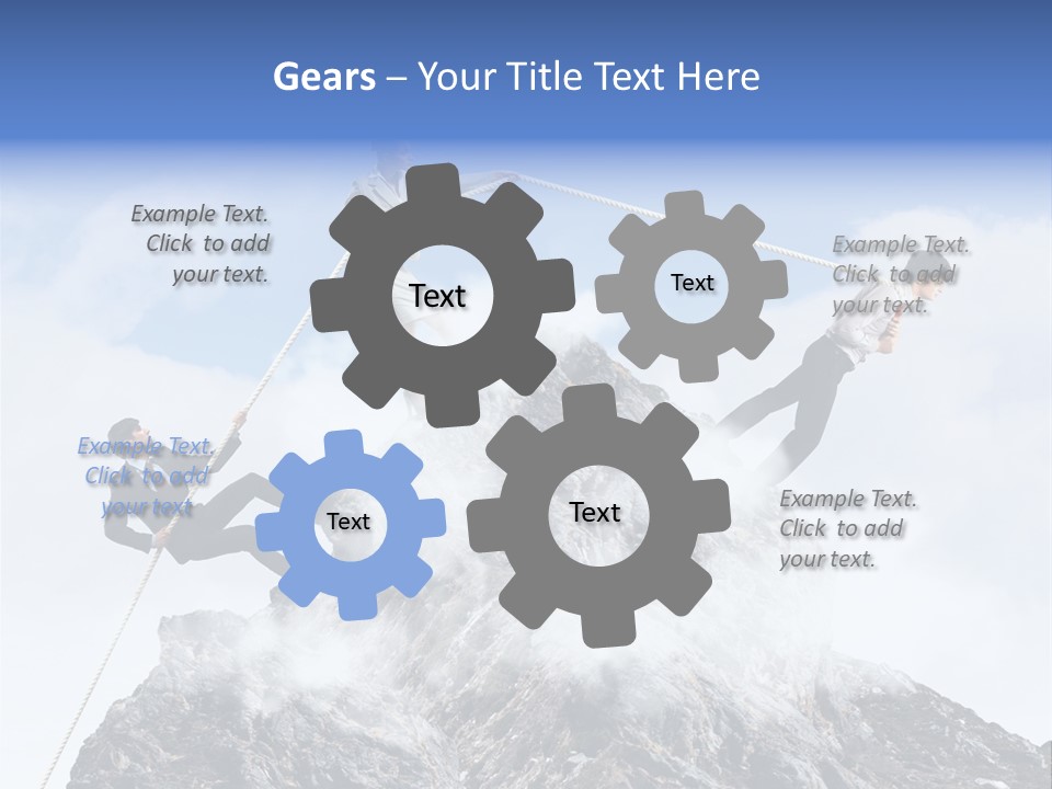 Effort Mountain Success PowerPoint Template