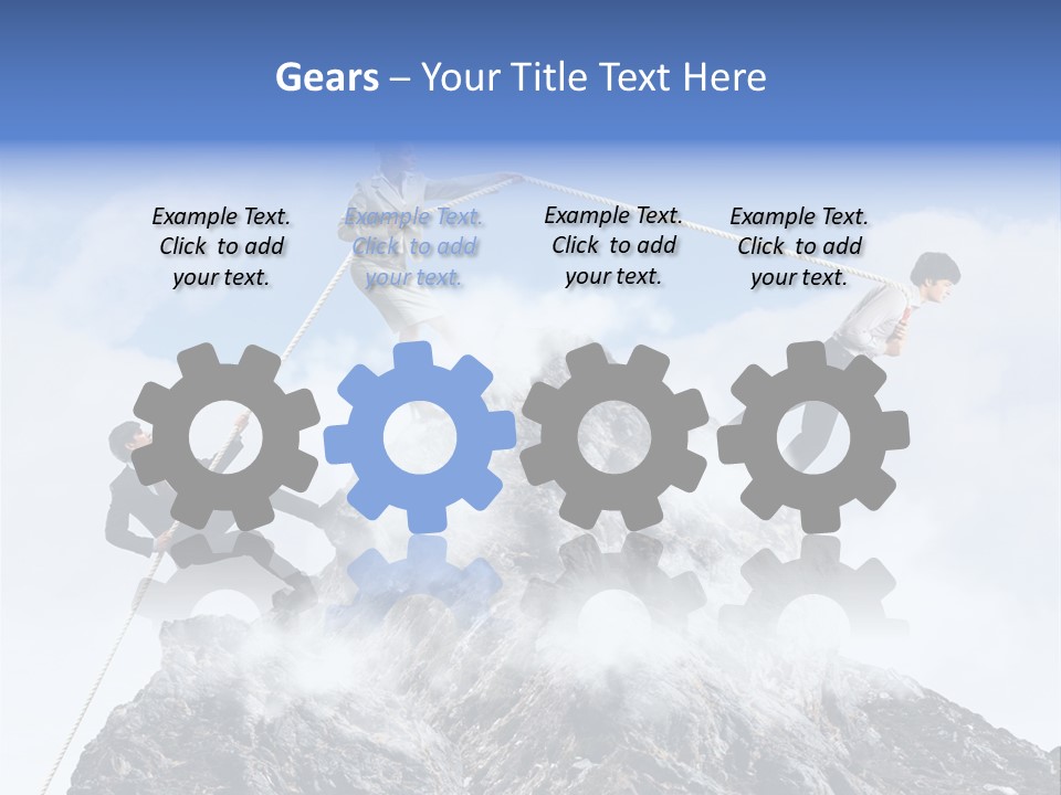 Effort Mountain Success PowerPoint Template