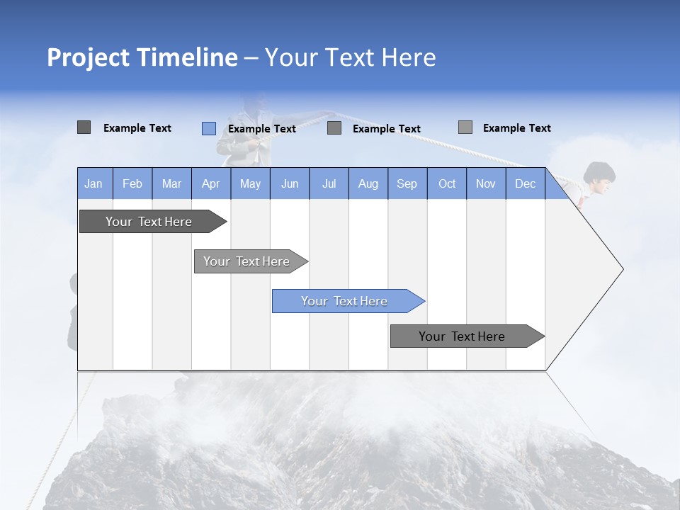 Effort Mountain Success PowerPoint Template