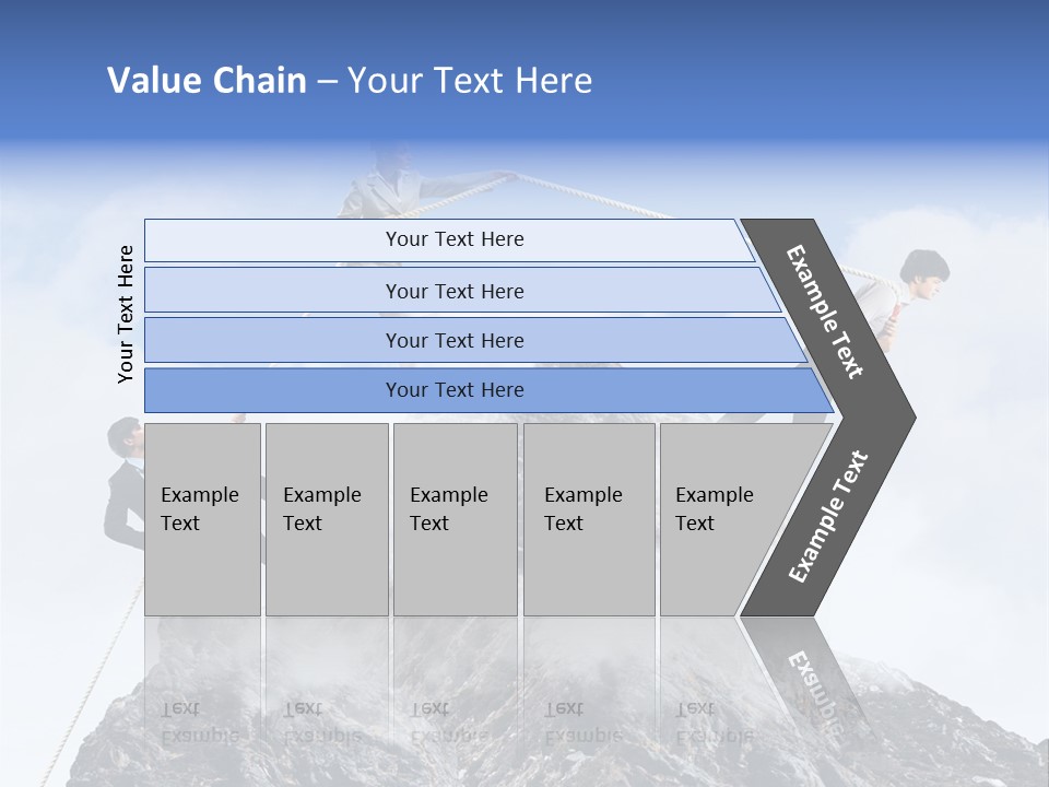 Effort Mountain Success PowerPoint Template