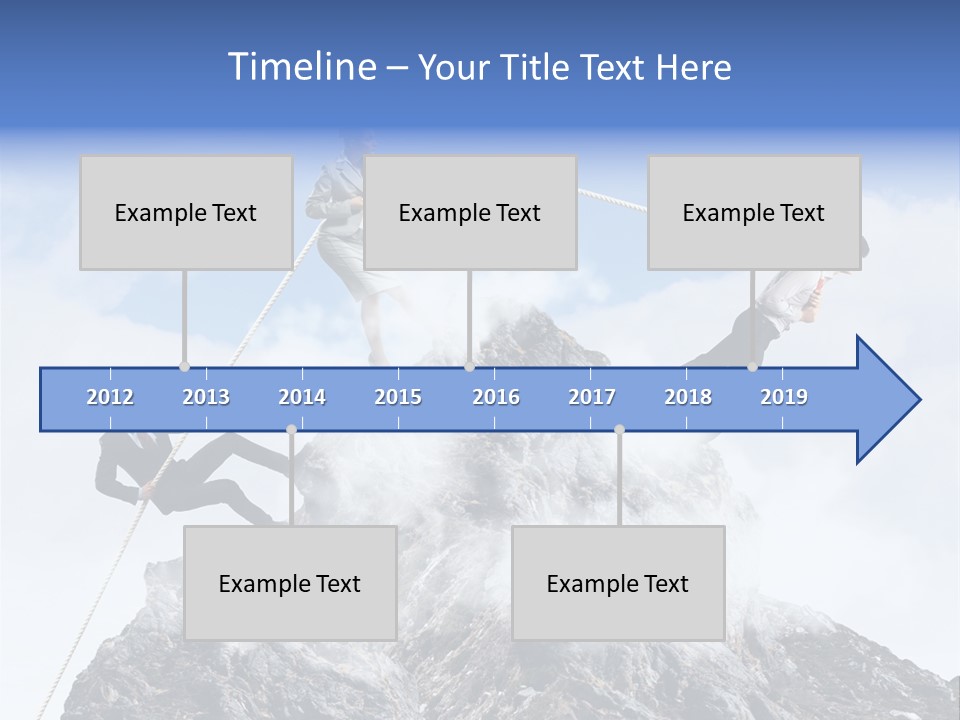 Effort Mountain Success PowerPoint Template