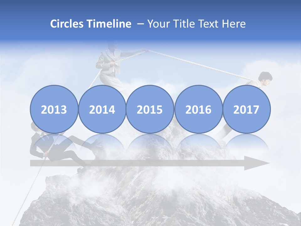 Effort Mountain Success PowerPoint Template