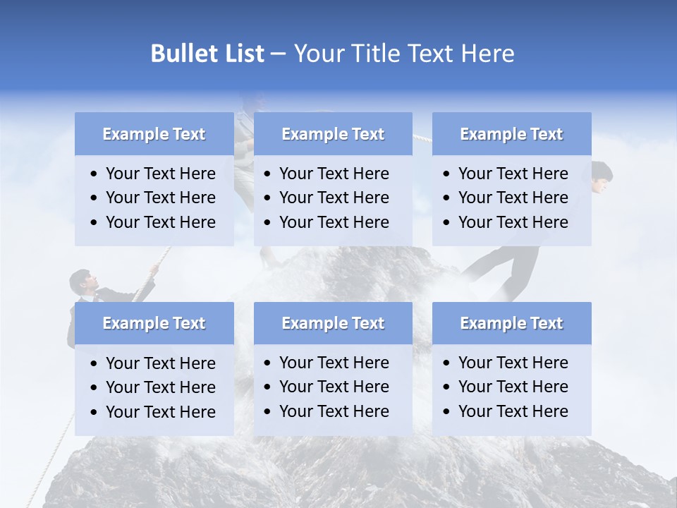 Effort Mountain Success PowerPoint Template