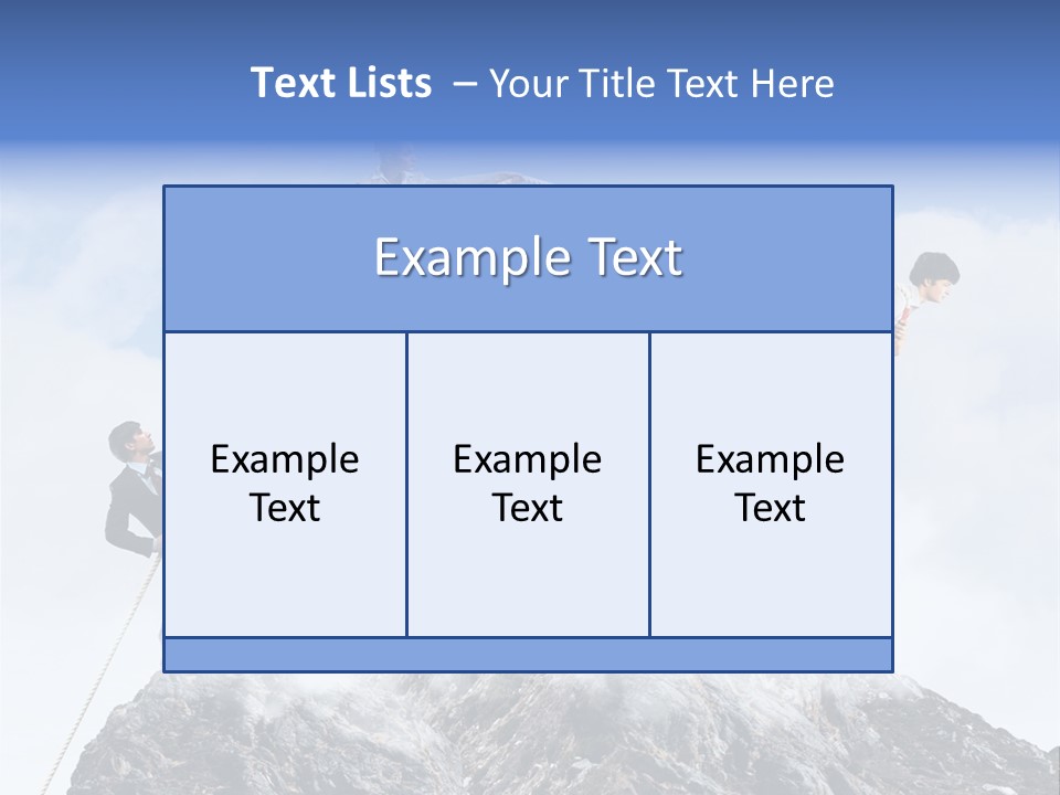Effort Mountain Success PowerPoint Template