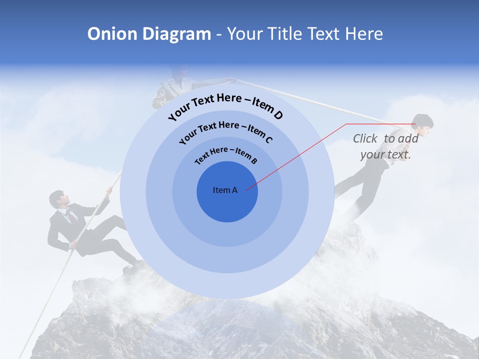 Effort Mountain Success PowerPoint Template