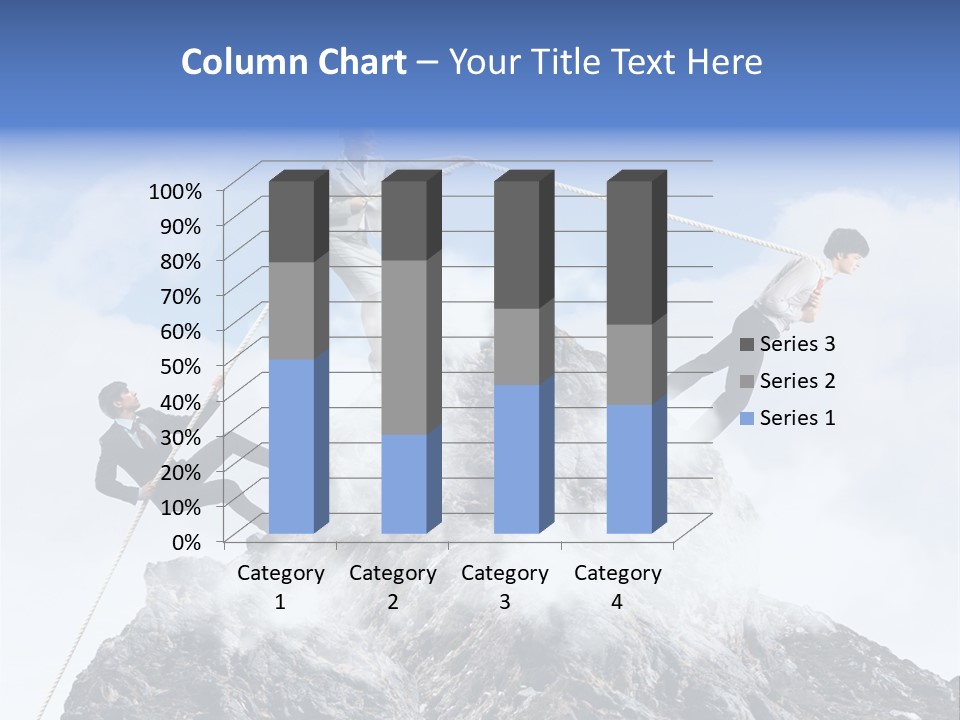 Effort Mountain Success PowerPoint Template
