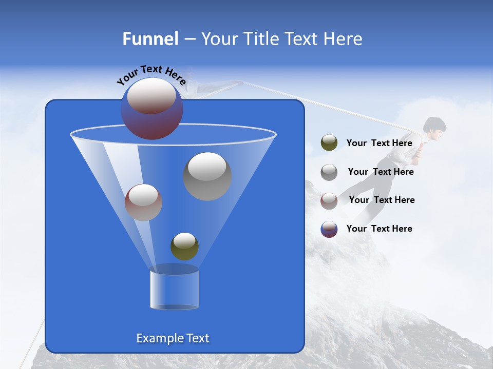 Effort Mountain Success PowerPoint Template