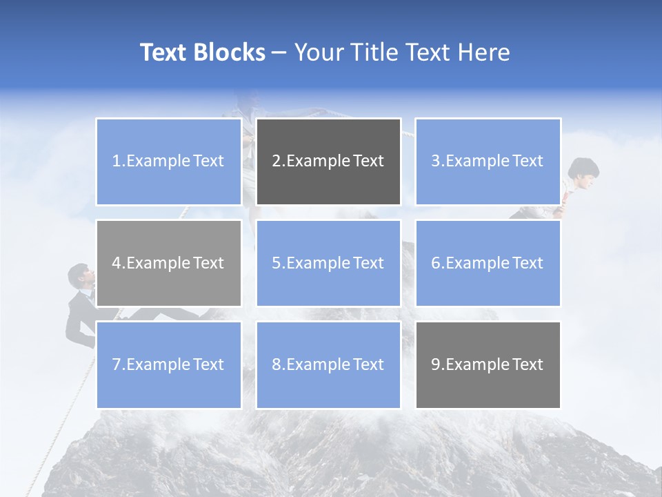 Effort Mountain Success PowerPoint Template