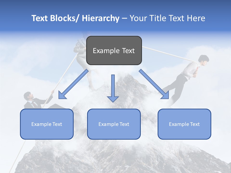 Effort Mountain Success PowerPoint Template
