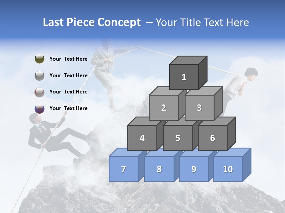 Effort Mountain Success PowerPoint Template