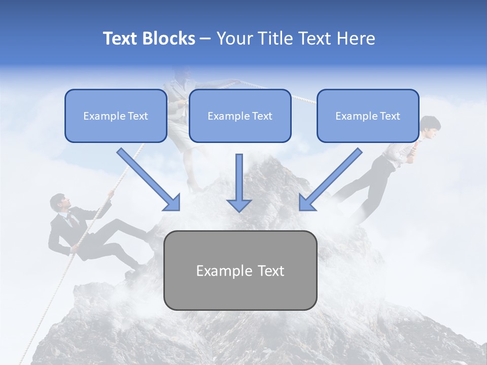 Effort Mountain Success PowerPoint Template