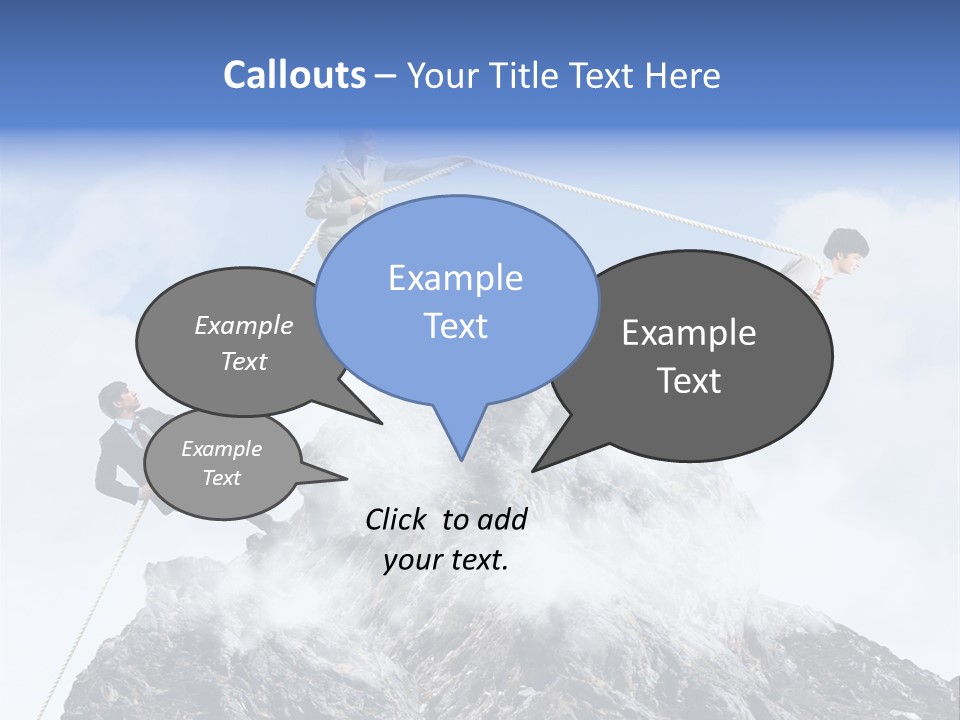 Effort Mountain Success PowerPoint Template